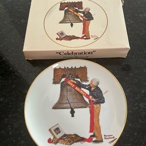 1982 Norman Rockwell museum plate “Celebration” Happy Birthday plate numbered